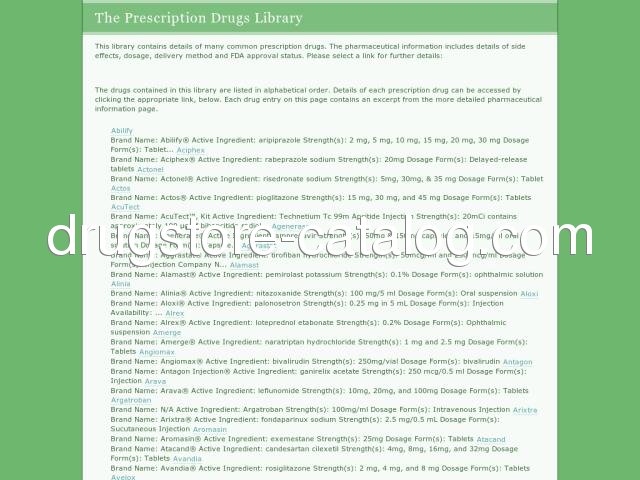 thedruglibrary.com